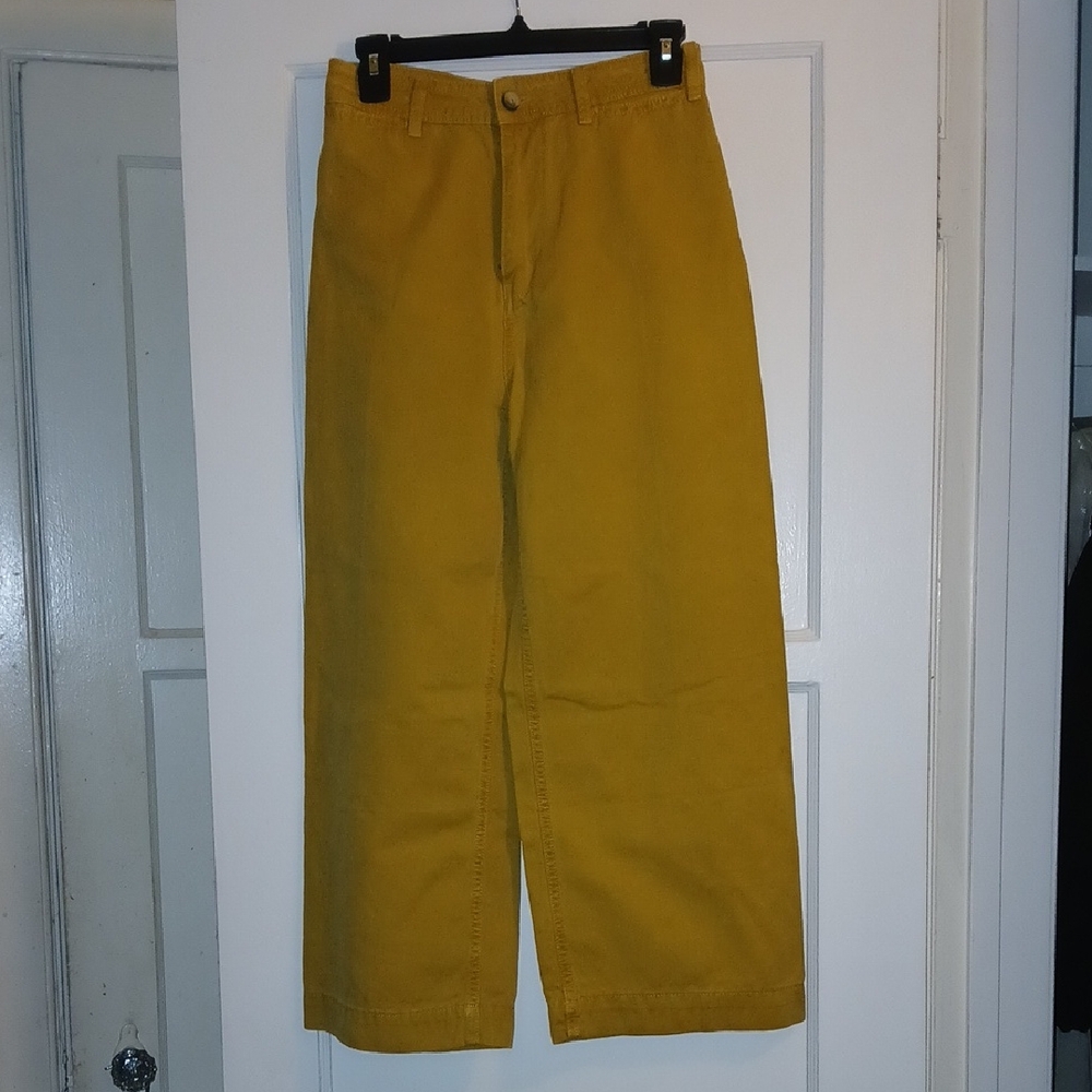 We The Free Mustard Wide Leg Pants